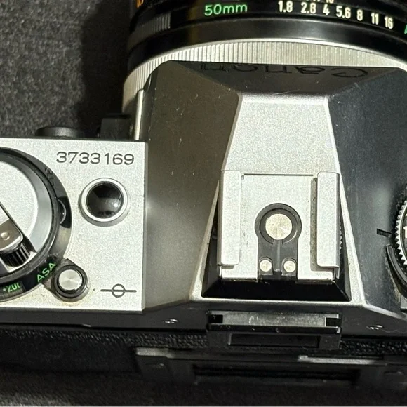 Canon AE-1 Program 35mm SLR Film Camera with 50mm Lens Kit, Tested and Working!